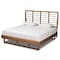 Baxton Studio Lucie Modern Walnut Brown Finished Wood King Size Platform Bed 184-11149-9412-Zoro - alternate 1